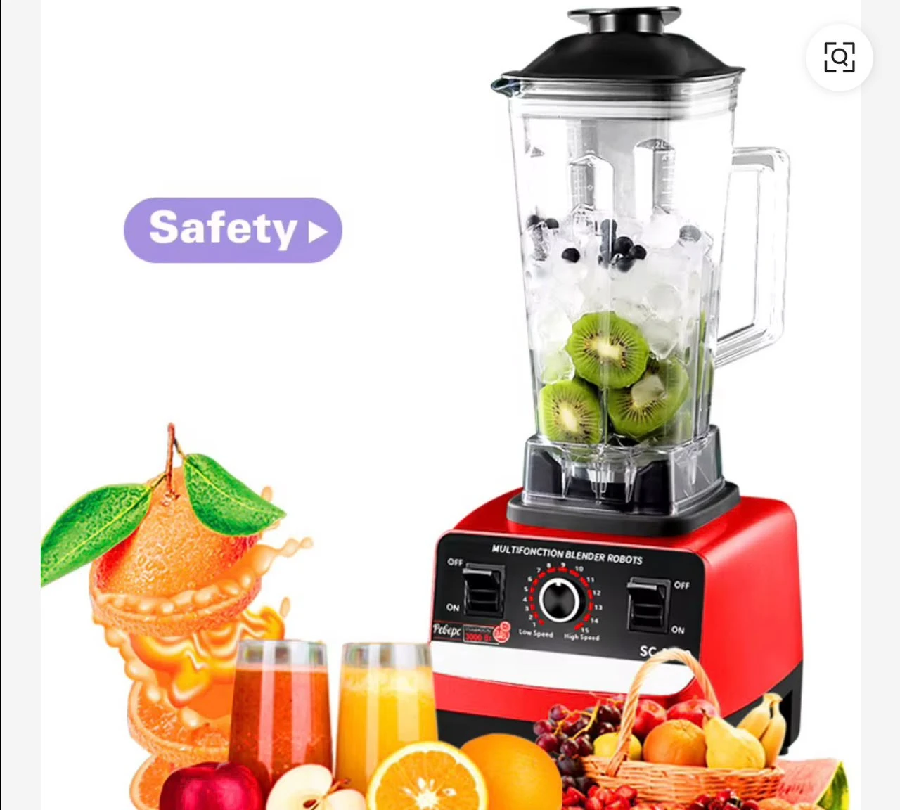 Silver Crest Blender – Powerful Multifunctional Kitchen Blender for Smoothies, Fruits, Vegetables, Pepper, Spices & Everyday Food Preparation