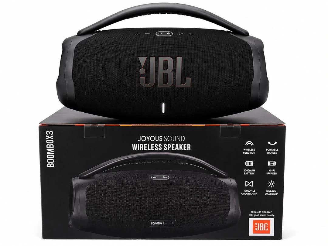 JBL Boombox 3 Portable Wireless Bluetooth Speaker with Powerful Bass, 24-Hour Playtime & IP67 Waterproof Design